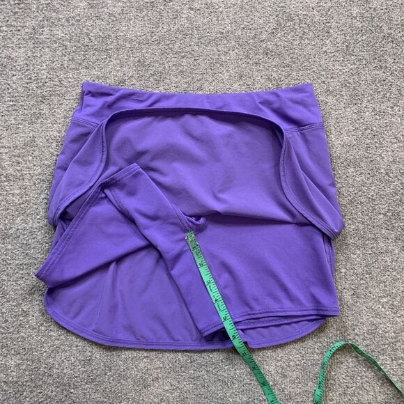 Lucy Skort Women XS Extra Small Purple Navy Reflective Curved Hem Stretch Panel - Picture 4 of 11